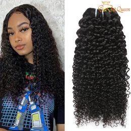 3 Bundles Kinky Curly Human Hair Bundles Unprocessed Indian Curly Virgin Hair