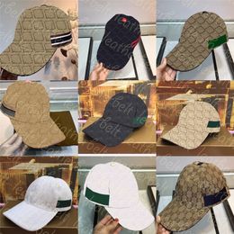 Kadın Erkek Snapbacks Şapka Tasarımcısı Mektup Golf Şapkası Klasik Çizgili Spor Beyzbol Şapkaları Casquette