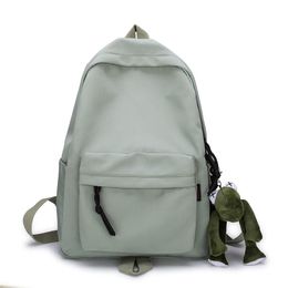 School Bags University Student Big Capacity Solid Waterproof For Girls Boys Teen Backpack Travel Packbags High SchoolbagsSchool