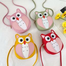 Cute Owl Kids mini change purse fashion children cartoon style one Shoulder Bag 2022 boys girls zero wallets child gift F1193