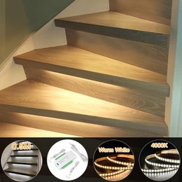 Strips Moving Effect Stair COB Light Strip Motion Sensor Lighting Controller For 0.5M 1M 16 Steps Staircase Plug And PlayLED LED