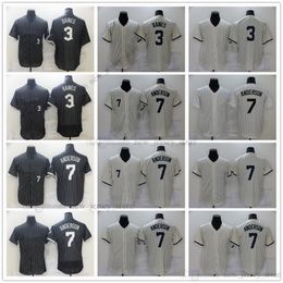 Movie College Baseball Wears Jerseys Stitched 7 TimAnderson 3 HaroldBaines Slap All Stitched Number Name Away Breathable Sport Sale High Quality