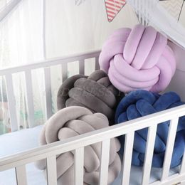 Cushion/Decorative Pillow Soft Knot Ball Cushions Bed Stuffed Home Decor Cushion Plush Throw Drop