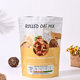 Customized Standing Zippers Seal Mylar Foil Package Bags Printed Personal Logo Printing Dry Food Bag