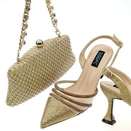 Wholesale african matching shoes and bags high heel italian bag