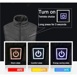 Winter Casual Techwear Waistcoat Cotton Heated Vest Utility Men Vests Femme Veste Homme Hiver Winter Clothing Windbreaker Man 201128