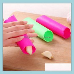 Fruit Vegetable Tools Kitchen Kitchen Dining Bar Home Garden Sile Garlic Peeling Device Stripper Allium Sativum Peele Dht62