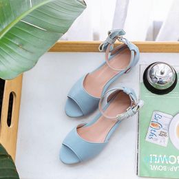 Fashion- Woman Ribbon Fish Mouth With Bow 2022 new Oversized Summer Flat Sandals Ladies Women Shoes s9696
