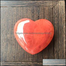 Arts And Crafts Arts Gifts Home Garden Semiprecious Ornament Heart Shaped Natural Crystals Stones Colorf Diy Delicate Womens New Arrival