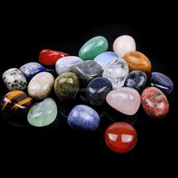 Arts And Crafts Arts Gifts Home Garden Polished Loose Chakra Natural Stone Bead Palm Reiki Healing Quartz Mineral Crystals Dh4Ys