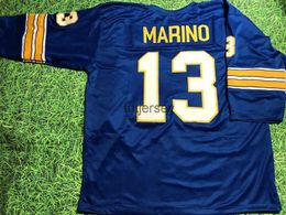 Custom Dan Marino 3/4 Sleeve Jersey Ed Add Any Name Number