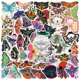 50Pcs Retro Butterfly Stickers Moths Graffiti Stickers for DIY Luggage Laptop Skateboard Motorcycle Bicycle Sticker