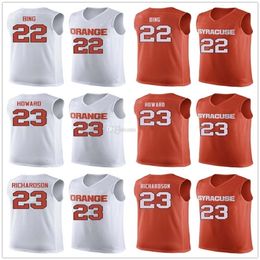 Nikivip Syracuse Orange College #22 Dave Bing Basketball Jersey #23 Frank Howard Malachi Richardson Mens Stitched Custom Number Name Jerseys