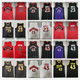 Men Basketball Pascal Siakam Jersey 43 Fred VanVleet 23 Team Black Red White Color All Stitched For Sport Fans Breathable Pure Cotton Stripe Good Quality On Sale