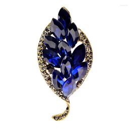 Pins Brooches CINDY XIANG Rhinestone Vintage Leaf For Women Kirk22