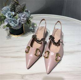 Brand women sandals Leather Womens Sandal Fine heeled shoes Fashion sexy letter woman shoes size 35-40