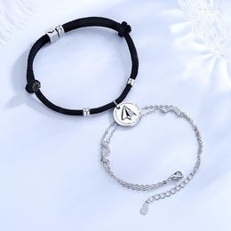 Link Chain Korean Couple Bracelet Paper Airplane Model Hand Rope Student Long-Distance Bracelets For Men And Women Gifts