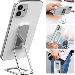 Cell Phone Mounts all-metal magnetic suction folding lazy mobile phone desktop bracket car live broadcast