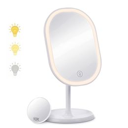 LED Vanity Mirror Light Makeup With 1X/10X Magnification 3 Colours Bathroom Cosmetic Table Led ed 220509