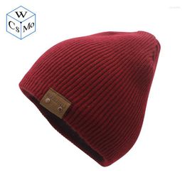 Double Layer Cashmere Blend Knit Hat Warmth Breathable Without Losing Temperature Unisex A Skullcap Can Add Pompoms Beanie/Skull Caps Oliv22