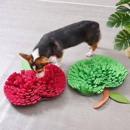 snuffle bowl UK - Eco-friendly Felt Pet Dog Nosework Interactive Toy Feeding Training Snuffle Sniffing Mat Slow Food Bowl Pad