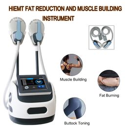 2 handles Body HIEMT Slimming Machines Muscle Training Fat Burning Standing HIEMS Shape Machine Salon Use