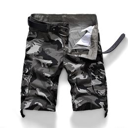 Camouflage Camo Cargo Shorts Men Summer Casual Cotton Multi-Pocket Loose Army Military Tactical Plus Size 44 220318