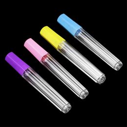 Smoking Colorful Plastic Dry Herb Tobacco Preroll Roller Rolling Cigarette Holder Stash Bottler Catcher Taster Bat Storage Tube Tank Packing Seal Jars DHL