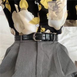 Belts Women Chic Vintage All-match Basic Pu-Leather Fajas Korean Fashion Street Style Harajuku Teens Adjustable AutumnBelts