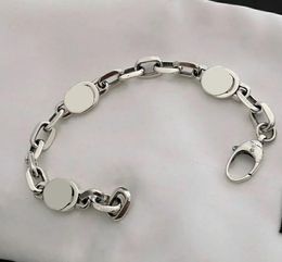 Charm Bracelets Hochwertige Luxusschmuckanhänger Bijoux Designer Originalverpackung 925 Silber ineinandergreifend Retro -Armband 3G Logo