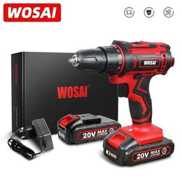 WOSAI 20V QY Series Cordless Screwdriver Electric Drill Electrical Screwdriver lithium-ion Battery Hand Driver Drill 3/8-Inch 201225