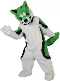High quality Fox Dog Husky Wolf Mascot Costumes Halloween Fancy Party Dress Cartoon Character Carnival Xmas Easter Advertising Birthday Party Costume Outfit