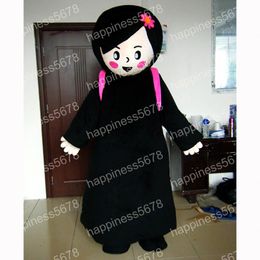 Simulation arab girl Mascot Costumes High quality Cartoon Character Outfit Suit Halloween Adults Size Birthday Party Outdoor Festival Dress