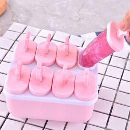 68 Cell Ice Cream Mold Mould Handmade Dessert Popsicle For Freezer Fruit Cube Maker Reusable ms 220531