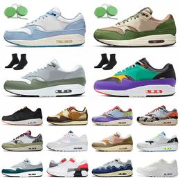 wrestling boots UK - Top quality 1 87 Concepts x Far Out Heavy Running Shoes Treeline Men Women Trainers Blueprint Daisy Wabi Sabi 1s Sports 87s Spiral Sage Evolution Of Icons Sneakers 36-45