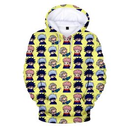 Men's Hoodies & Sweatshirts Print Jujutsu Kaisen Anime Men Women Hoodie Cartoon Boys/girls Streetwear Juj 100-4XL OversizedMen's