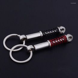 Keychains 1pcs Creative Absorber Metal Car Keyring Black Red Keychain Key Chain Ring Keyfob Interior Accessories Gadget Gift Miri22