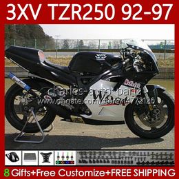 Bodywork For YAMAHA TZR 250 TZR250 R RS RR TZR250RR TZR-250 92-97 Body 117No.24 YPVS 3XV TZR250R 92 93 94 95 96 97 Black west TZR250-R 1992 1993 1994 1995 1996 1997 Fairing