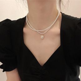 wholesale accessory jewelry Australia - Pendant Necklaces Summer Pearl Necklace For Women Aesthetic Y2K Accessories Charm Jewelry Gift Items WholesalePendant