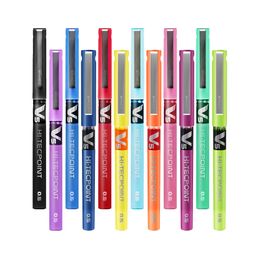 12 PC Pilot V5 HITECPOINT 0.5 mm Needle point Fine Point Liquid Ink Roller Ball Pen Y200709