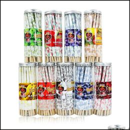 Other Smoking Accessories 72Pieces/Can 110Mm Fruit Flavour Cigarette Rolling Papers Empty Tube Roller Manual Cigarettes Drop Delivery Dhnms
