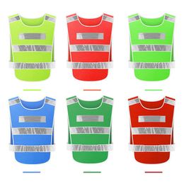 Motorcycle Apparel Colors Ready Stock Adjustable Safety Vest Reflective Jacket Security Waistcoat Night Riding VestMotorcycle