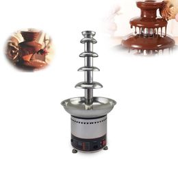 Dining Kitchen Party Use Commercial 5 tiers chocolate fountain chocolate heating machine