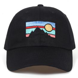 Mens Baseball Cap Dusk Sunset Embroidery Cotton Hat Fashion Dad Spring And Autumn Golf Hats