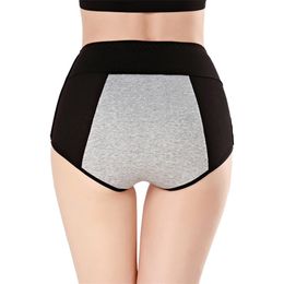 ZJX Menstrual Period Panties Women Cotton Physiological High Waist Ladies Leak Proof Health Underwear Girls Briefs 220511