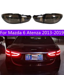 Car Styling Taillights For Mazda 6 Atenza 2013-20 19 LED Dynamic Taillight Rear Fog Lamp Turn Signal Light Highlight Reversing and Brake