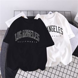 Women Short Sleeve Tshirts Loose Harajuku Plus Size 3XL Letter Printed Chic Simply Allmatch Women Korean Style Ulzzang Leisure W220615