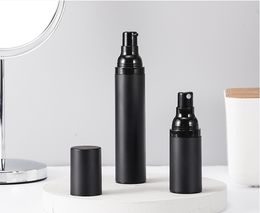 15ml 30ml 50ml black vacuum bottle AS compression type PP plastic emulsion spray frosting sub bottle
