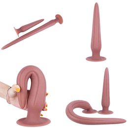 Nxy Anal Toys 60cm Super Long Dildo Huge Butt Plug Erotic Adult Sextoy for Women Men Anus Dilator Vaginal Masturbation Expander 220510