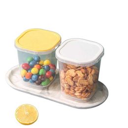 Square Sealed Storage Box Baking Food Snack Organizer Boxes Fruits Drink Fridge Storage Container Multi Kitchen Containers